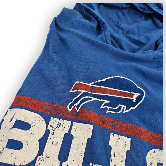 BUFFALO BILLS BLUE FANATICS TSHIRT HOODIE SIZE 2XL - Picture 2 of 3